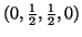 $ ( 0, \frac{1}{2}, \frac{1}{2}, 0 )$
