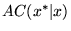 $AC(x^*\vert x)$