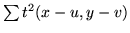 $\sum t^2(x-u,y-v)$