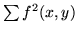 $\sum f^2(x,y)$